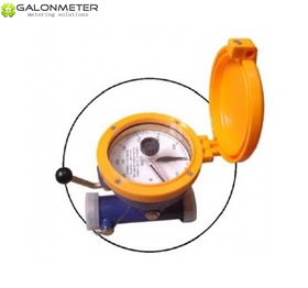 Manual batch control water meter