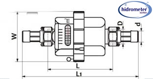 buy Volumetric liquid filled meter brass body with remote cable manufacturer